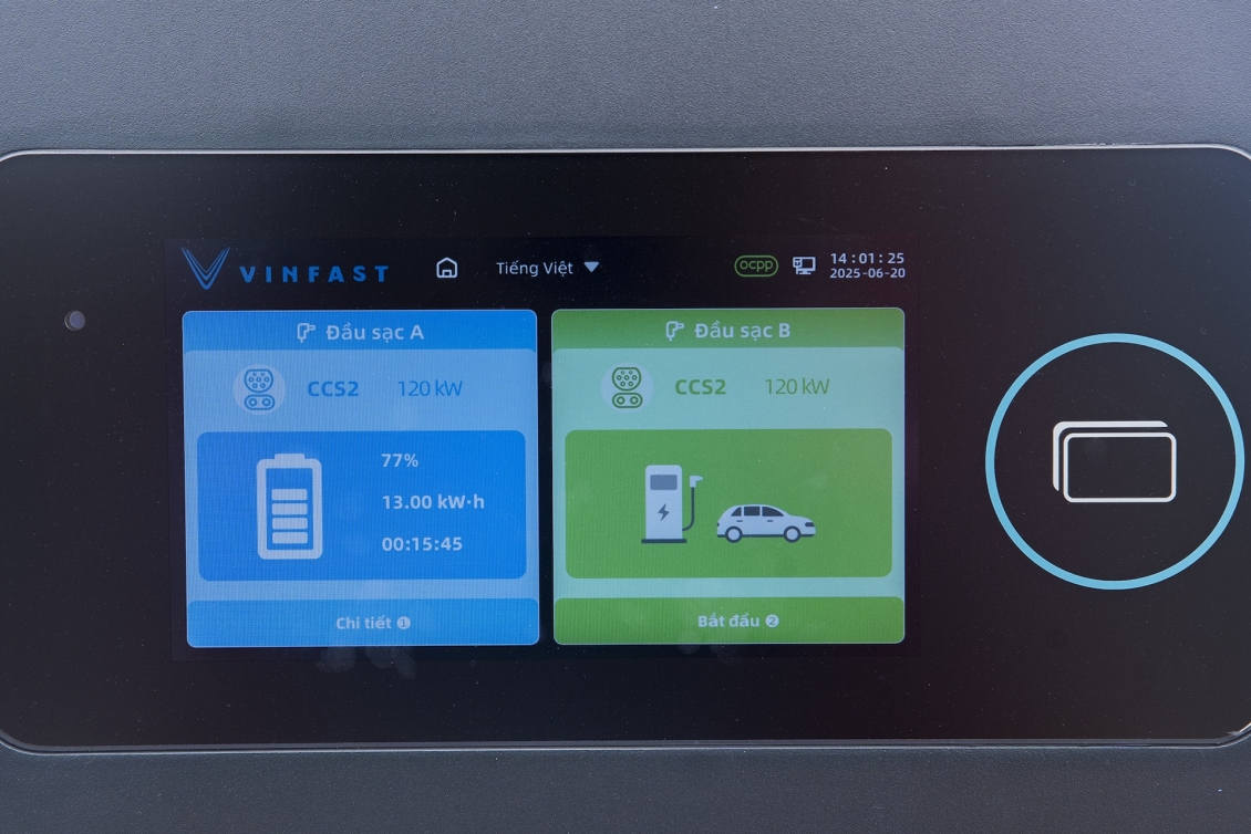 V-Green khai trương trạm sạc siêu nhanh lớn nhất Hà Nội: 42 trụ sạc, 84 xe có thể sạc cùng lúc