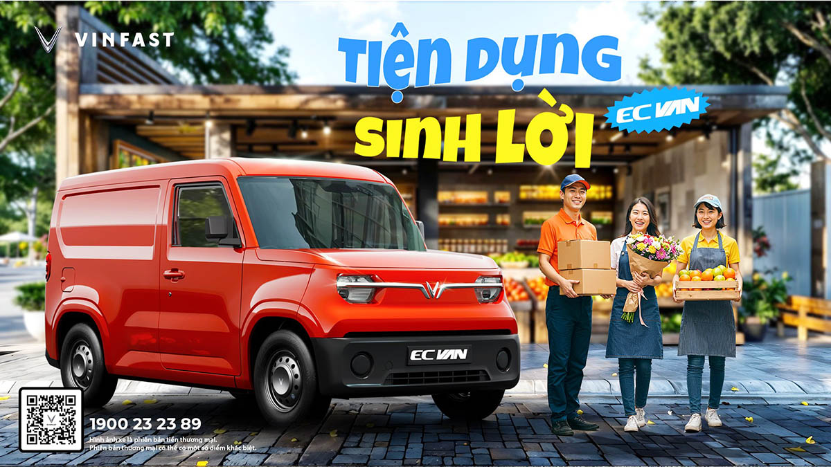 VinFast EC Van &#8211; “Trợ thủ” sinh lời