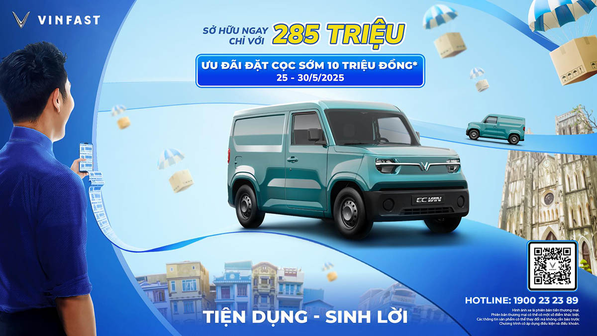 VinFast EC Van &#8211; “Trợ thủ” sinh lời