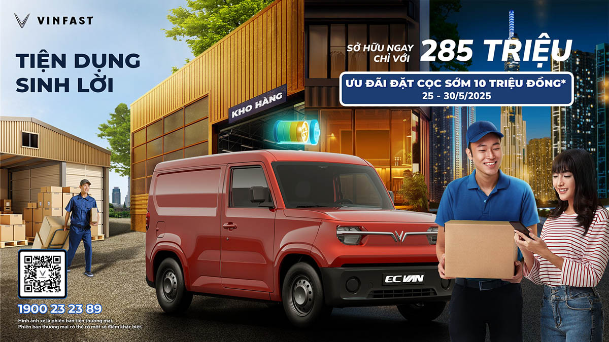 VinFast EC Van &#8211; “Trợ thủ” sinh lời